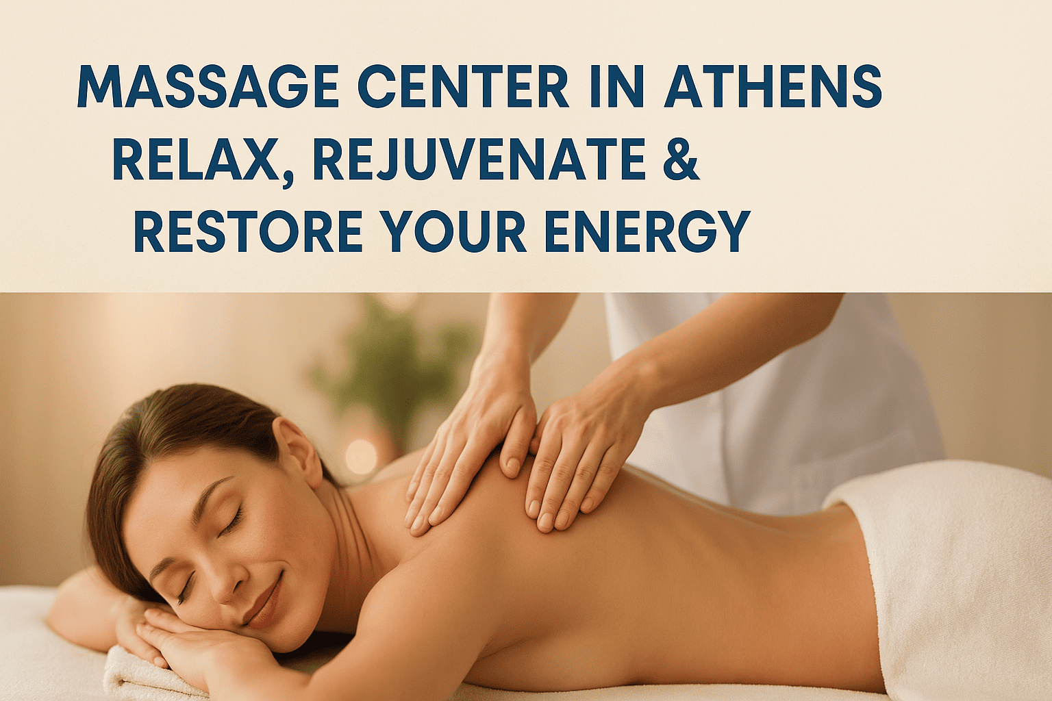 Massage Center in Athens – Relax, Rejuvenate & Restore Your Energy